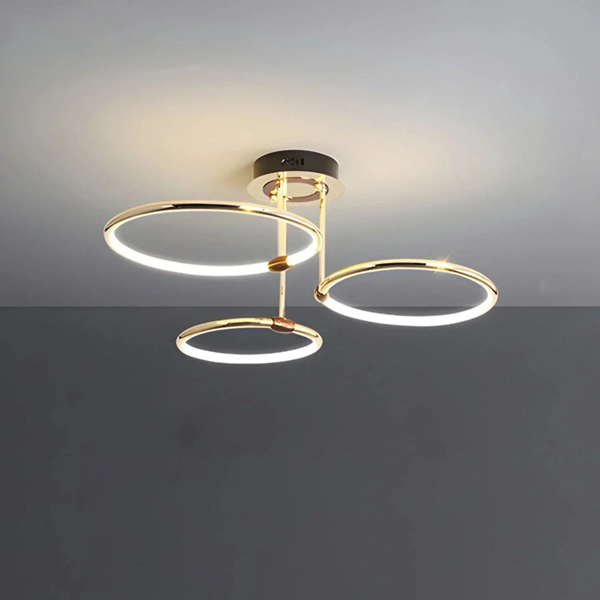 Feyran Metal Circular Chandelier Ceiling Lamp
