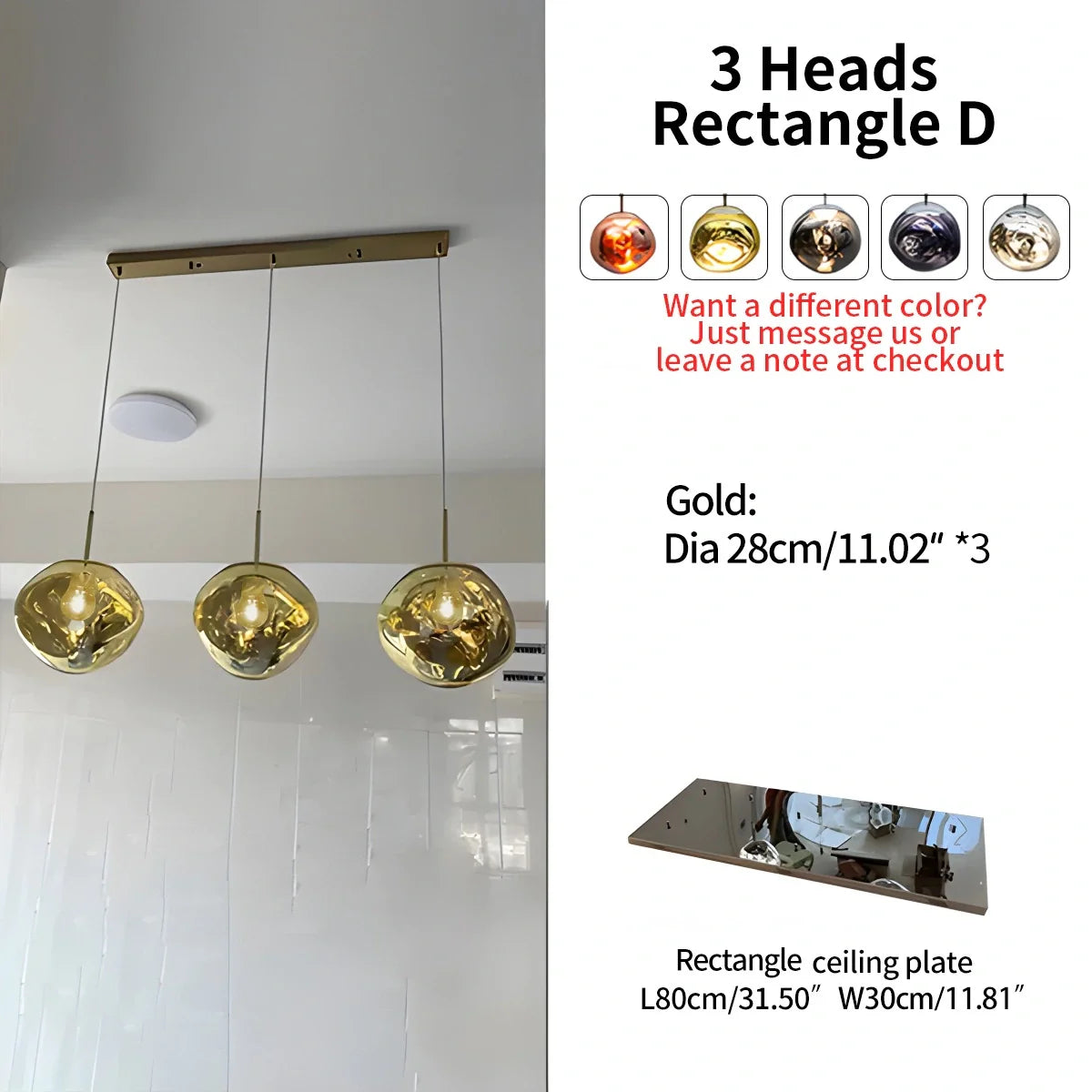 Feyran Large Lava Chandelier Customization
