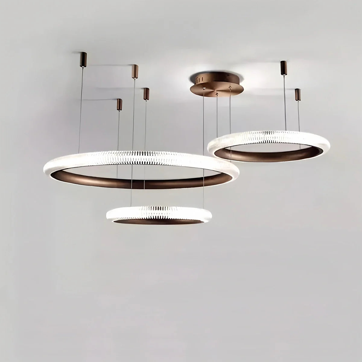 Feyran Nordic Circular Chandelier for Living Room