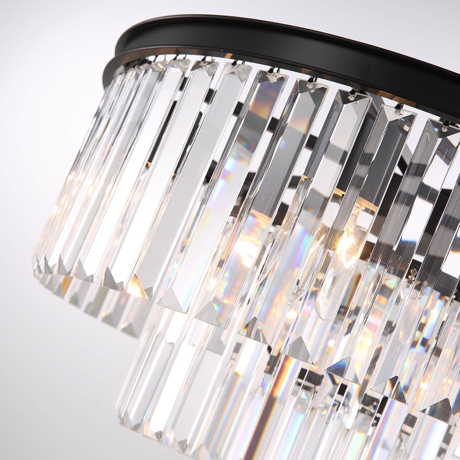 3-Tier Crystal Chandelier Lighting - Details | Feyran