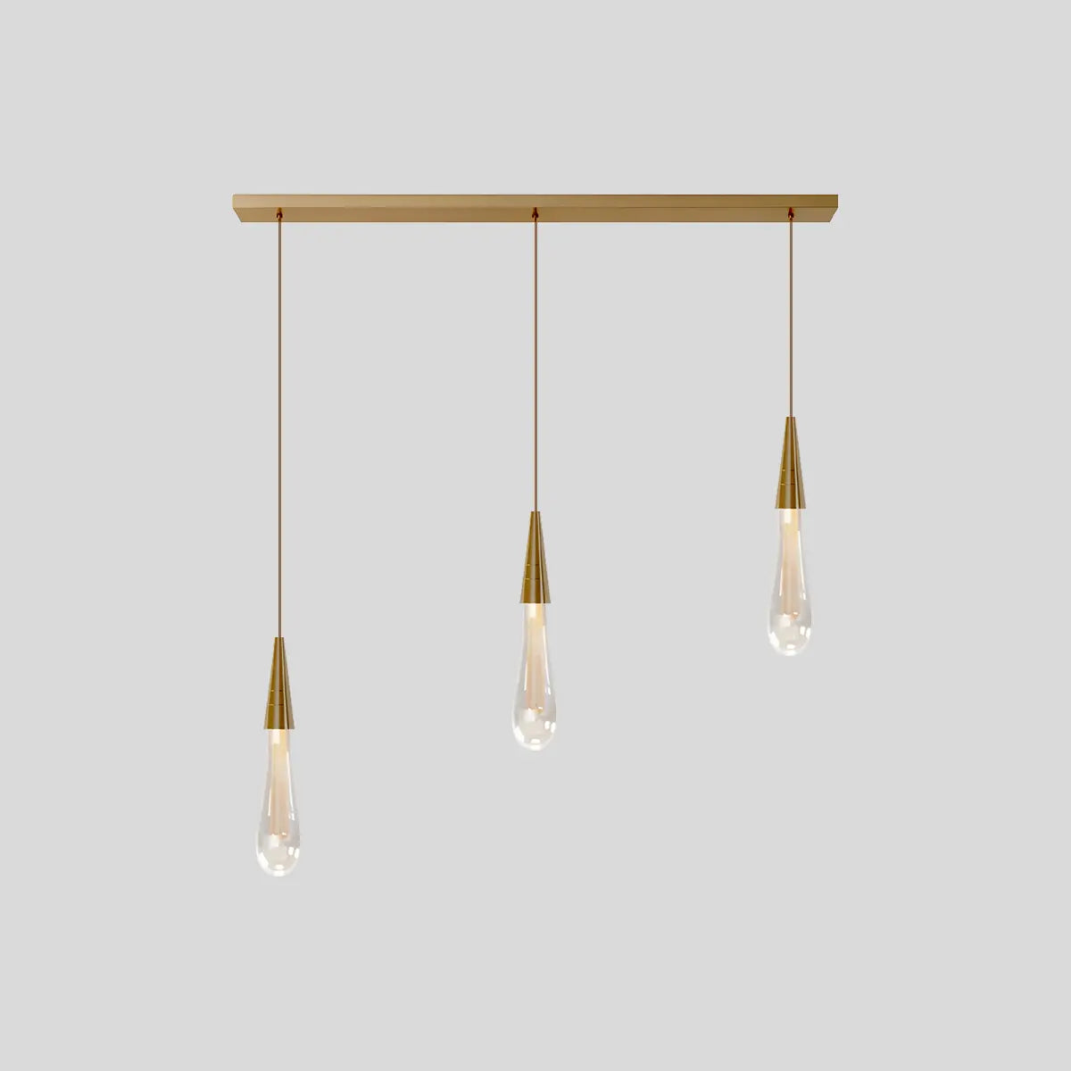 Feyran Drop Crystal Chrome Pendant Light for Bedroom