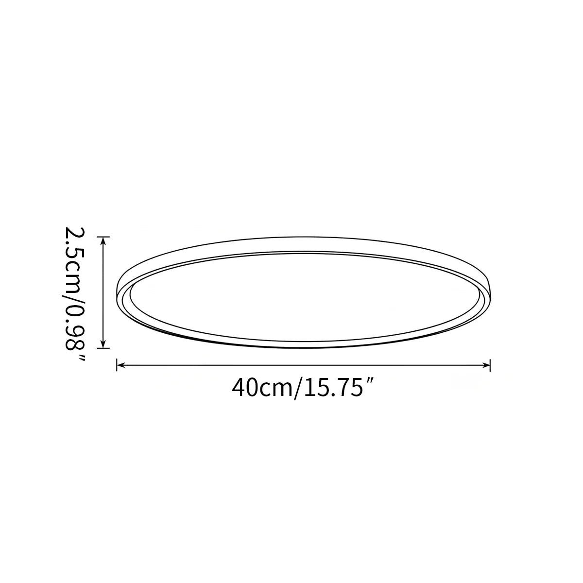 Feyran Flat Round Flush Mount Ceiling Light for Bedroom