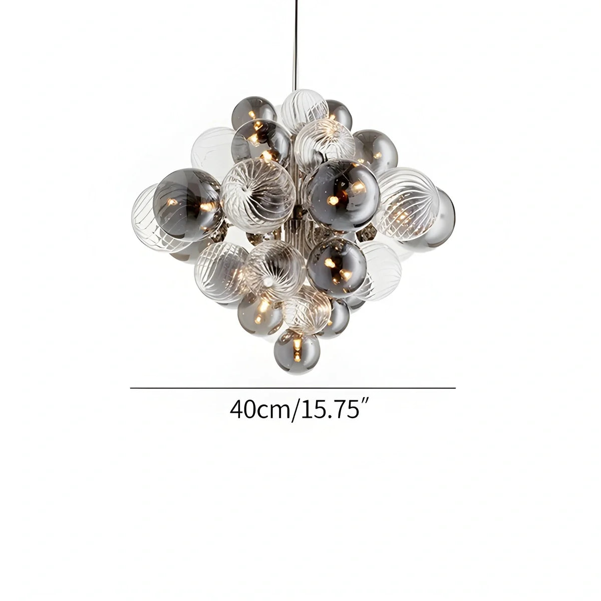 Feyran Nordic Glass Bubble Chandelier