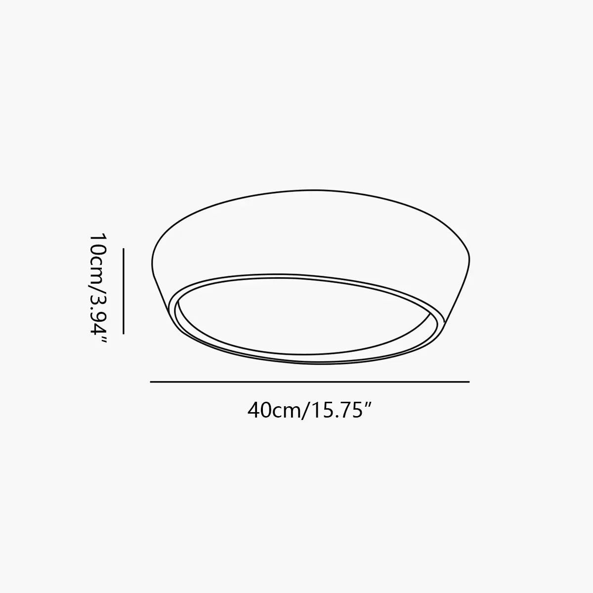 Feyran Modern Round Acrylic Ceiling Light for Bedroom