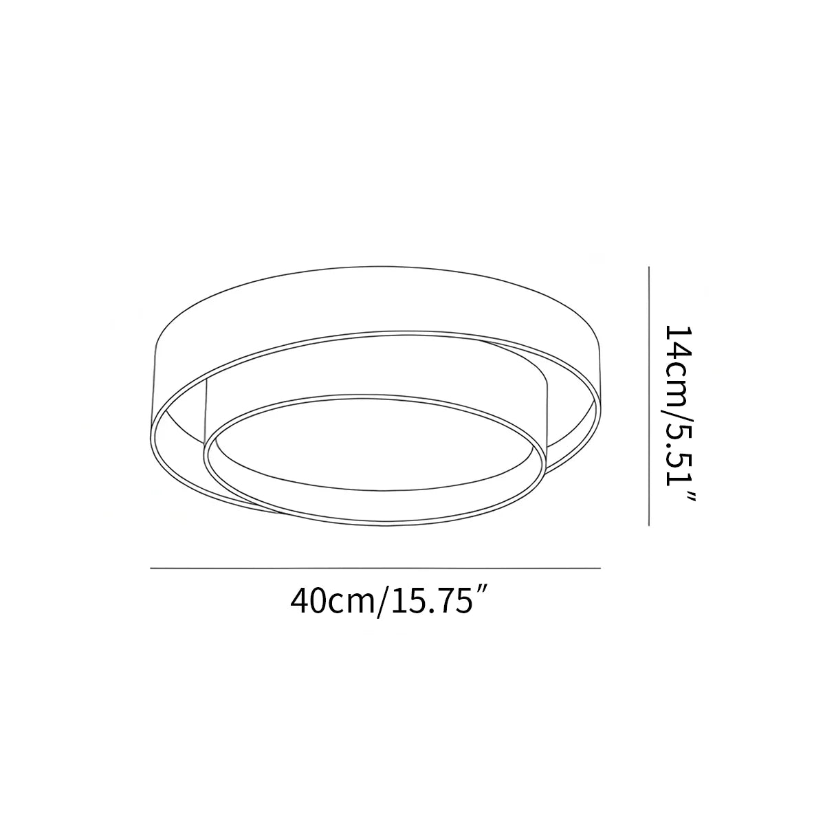 Feyran Melody Circular Ceiling Lamp for Bedroom