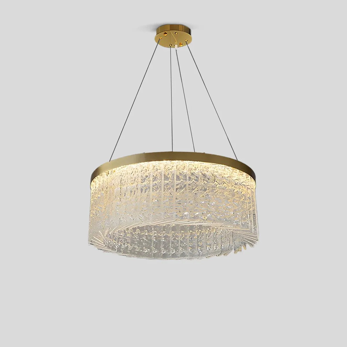 Feyran Round Halo Crystal Chandelier for Living Room
