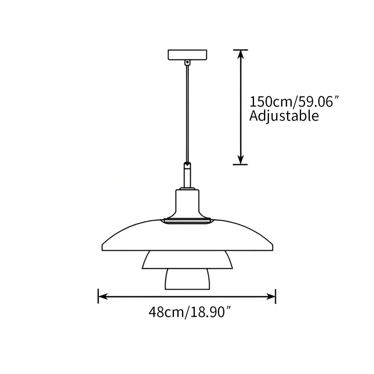 Feyran Danish Designer Glass Pendant Lamp for Kitchen