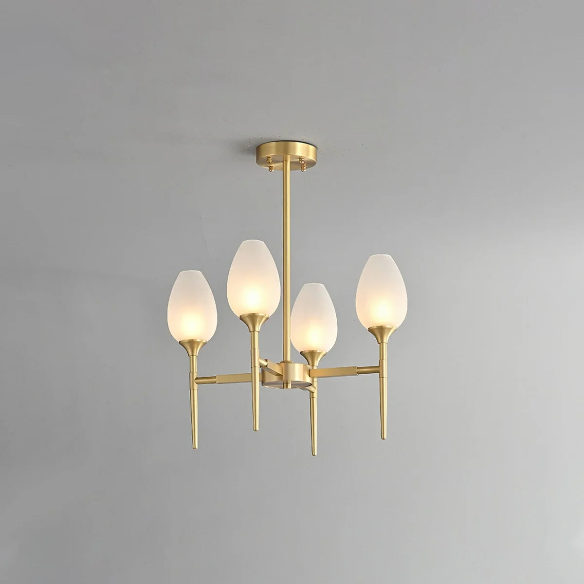 Feyran American All-Copper Bud Glass Chandelier