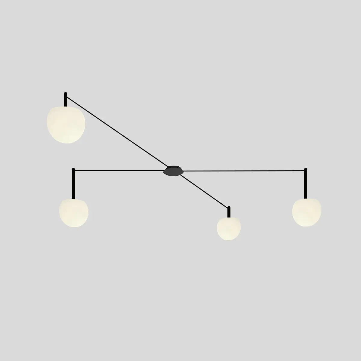 Feyran Custom Frosted Glass Globe Ceiling Light