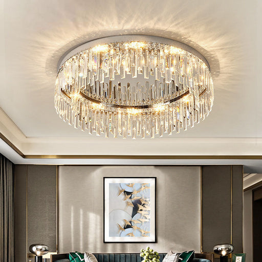 Modern Irregular Crystal Flush Mount Ceiling Light - Living Room| Feyran