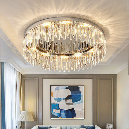 Modern Irregular Crystal Flush Mount Ceiling Light - Living Room| Feyran