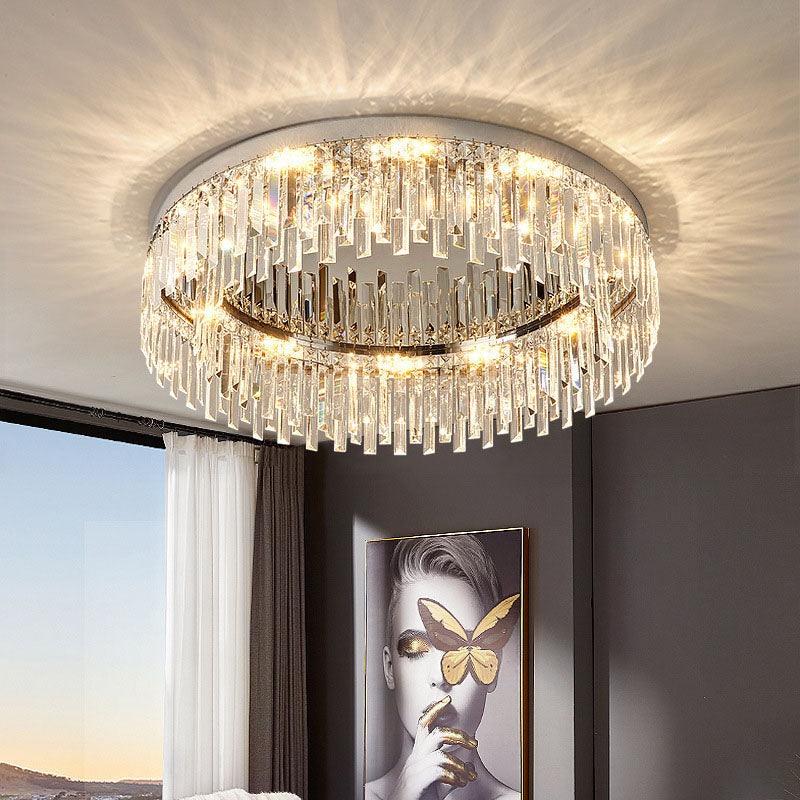 Modern Irregular Crystal Flush Mount Ceiling Light - Living Room| Feyran