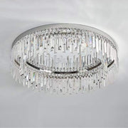 Modern Irregular Crystal Flush Mount Ceiling Light - Turn Off | Feyran