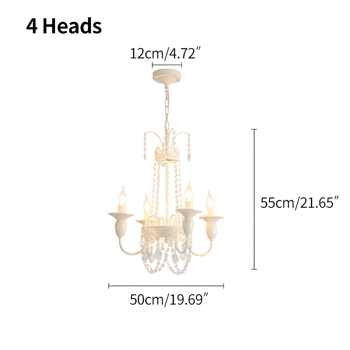 Feyran French Candle Crystal Chandelier