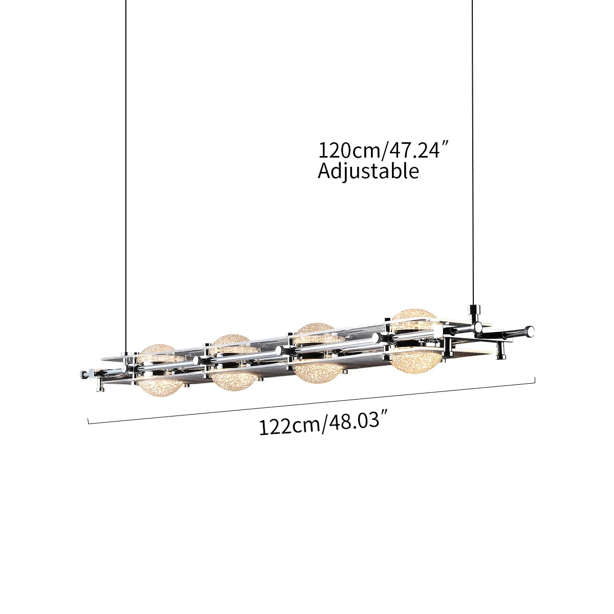 Feyran Italian Light Luxury Long Planetary Pendant Light