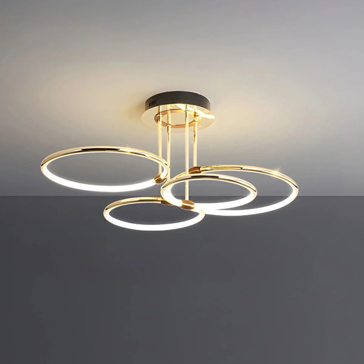 Feyran Metal Circular Chandelier Ceiling Lamp