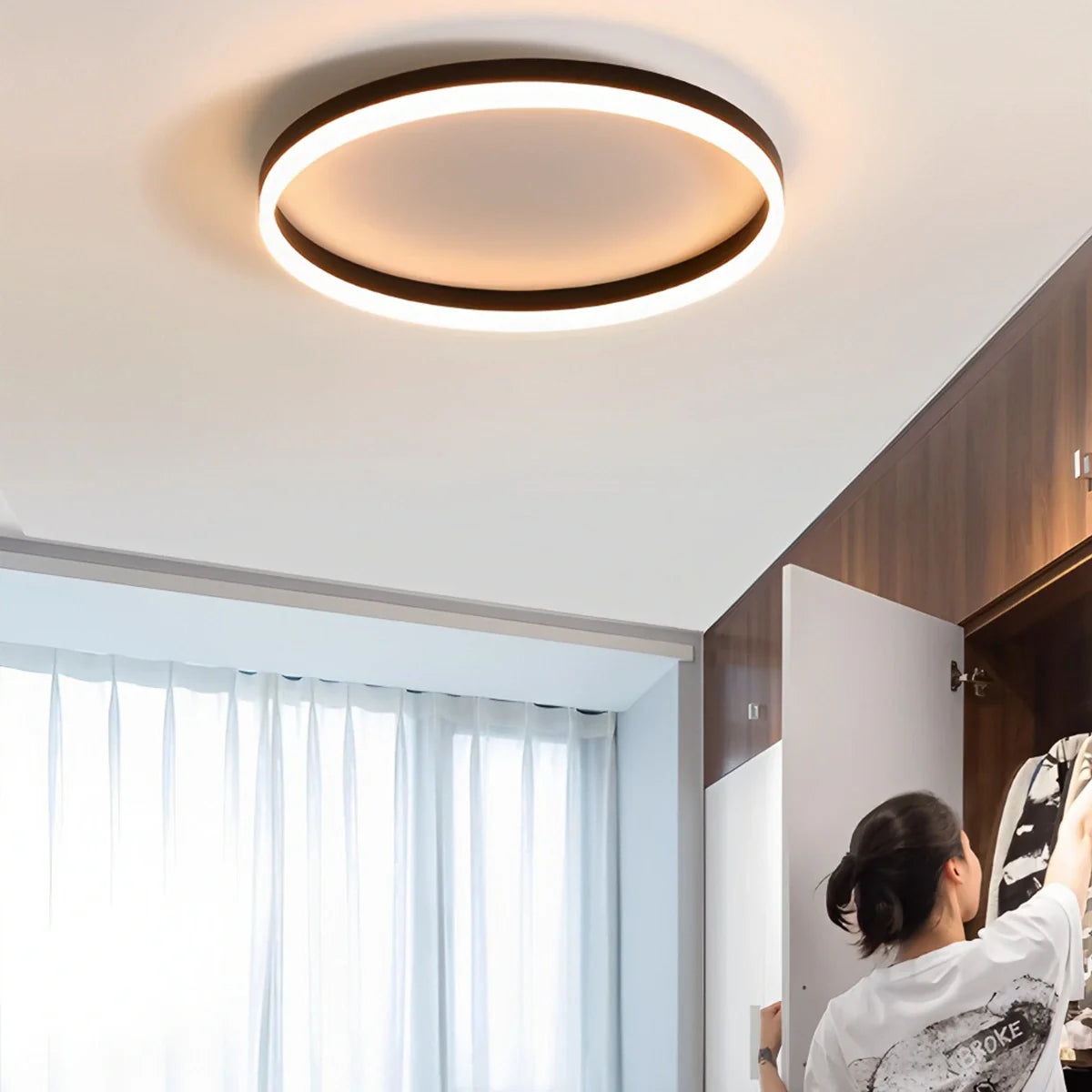 Feyran Nordic Circular LED Ceiling Lamp for Bedroom