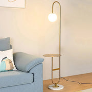 Marble Base Modern Arc Floor Lamp - Livng Room