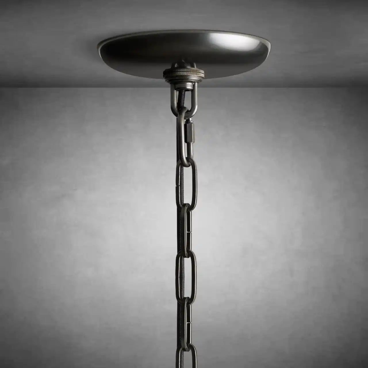Ghiaccio Round Glass Chandelier-Chandelier-Feyran-Antique Brass-Clear-24"-Feyran