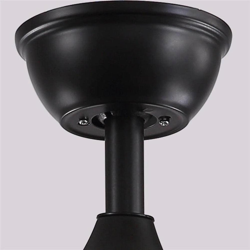 5 - Blade Black Frame Crystal Ceiling Fan with Remote Control for Living Room