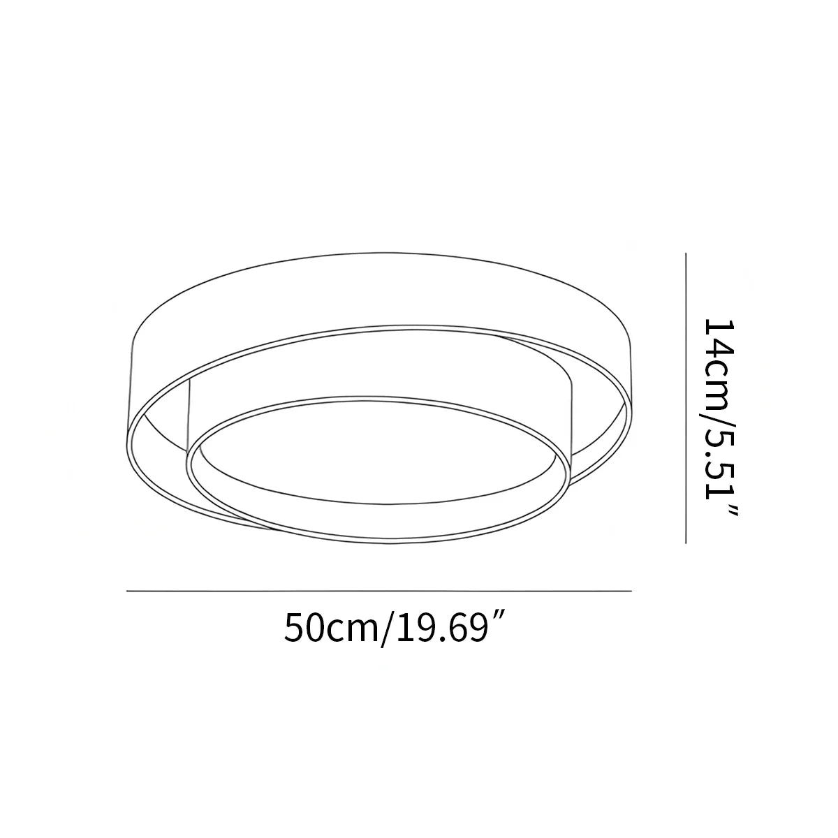 Feyran Melody Circular Ceiling Lamp for Bedroom
