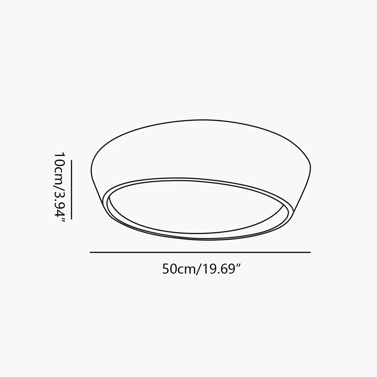 Feyran Modern Round Acrylic Ceiling Light for Bedroom