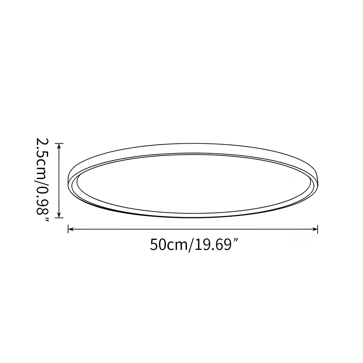 Feyran Flat Round Flush Mount Ceiling Light for Bedroom