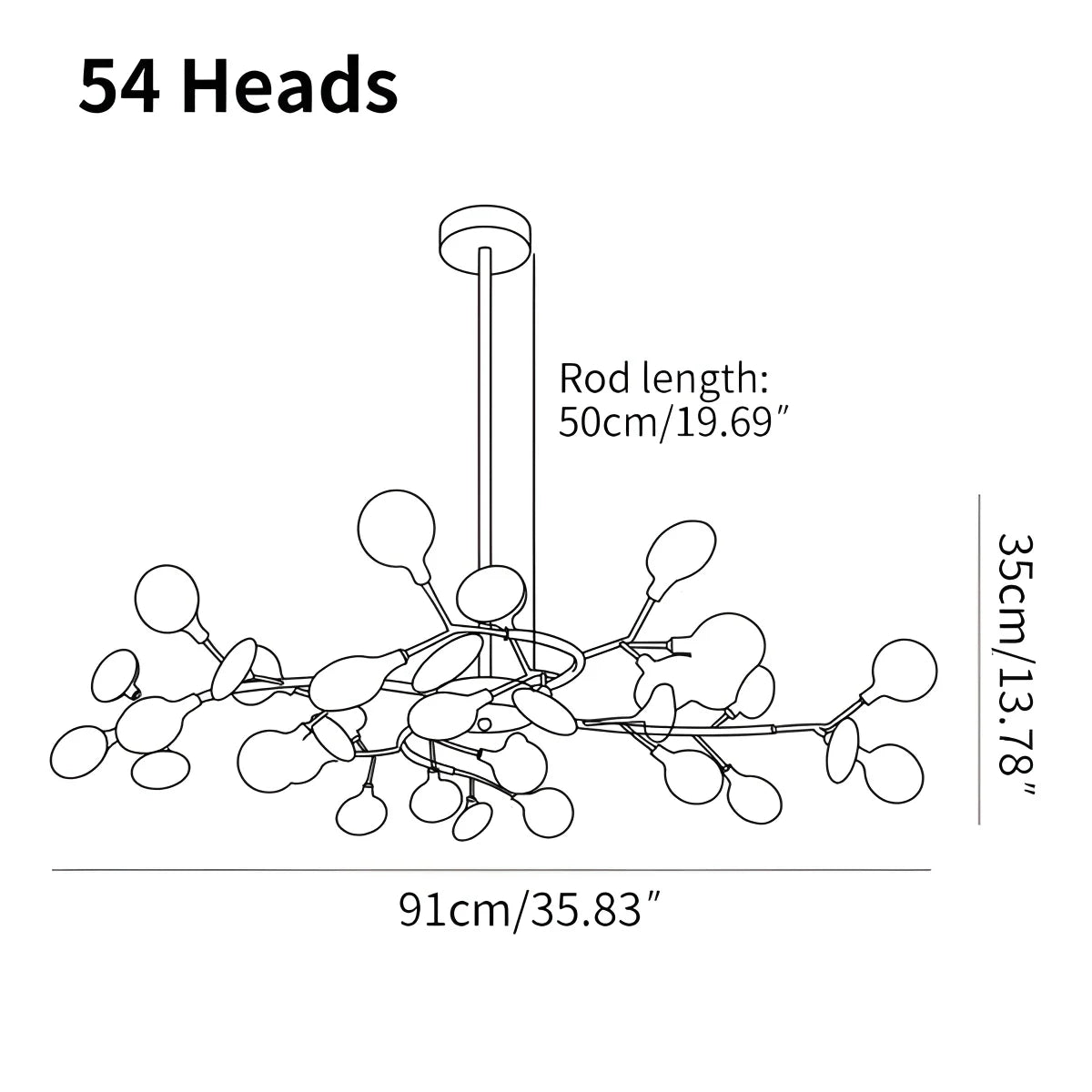 Feyran Firefly Sputnik LED Chandelier