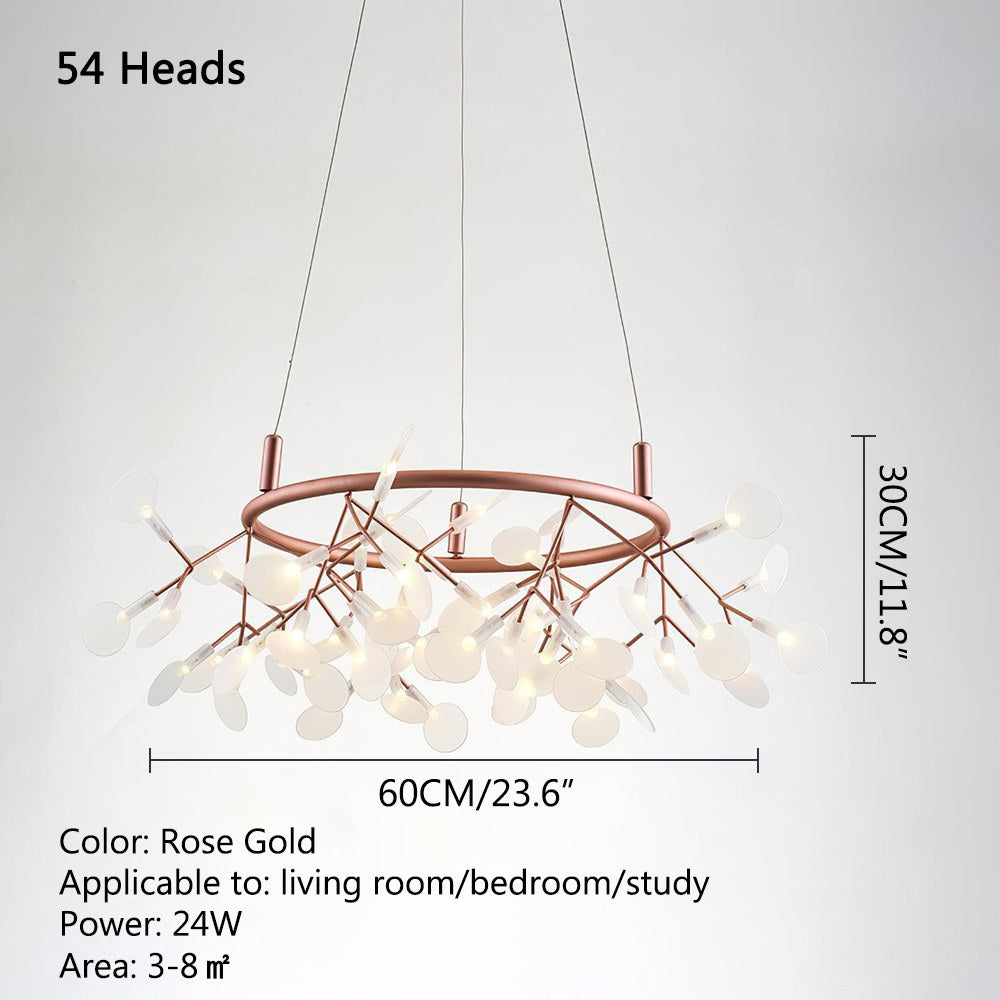 Feyran Branch Firefly Chandelier for Living Room