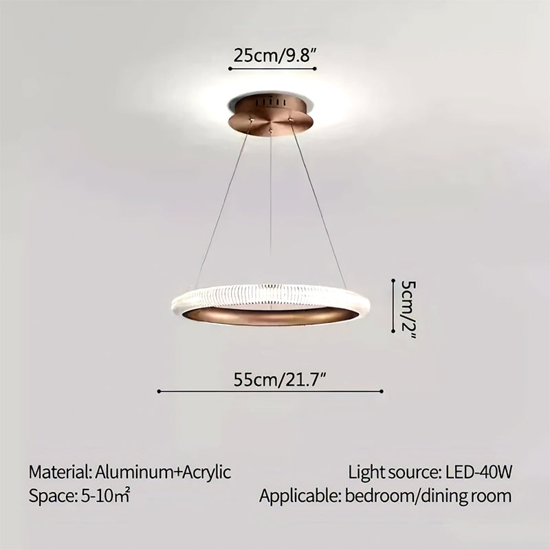 Feyran Nordic Circular Chandelier for Living Room