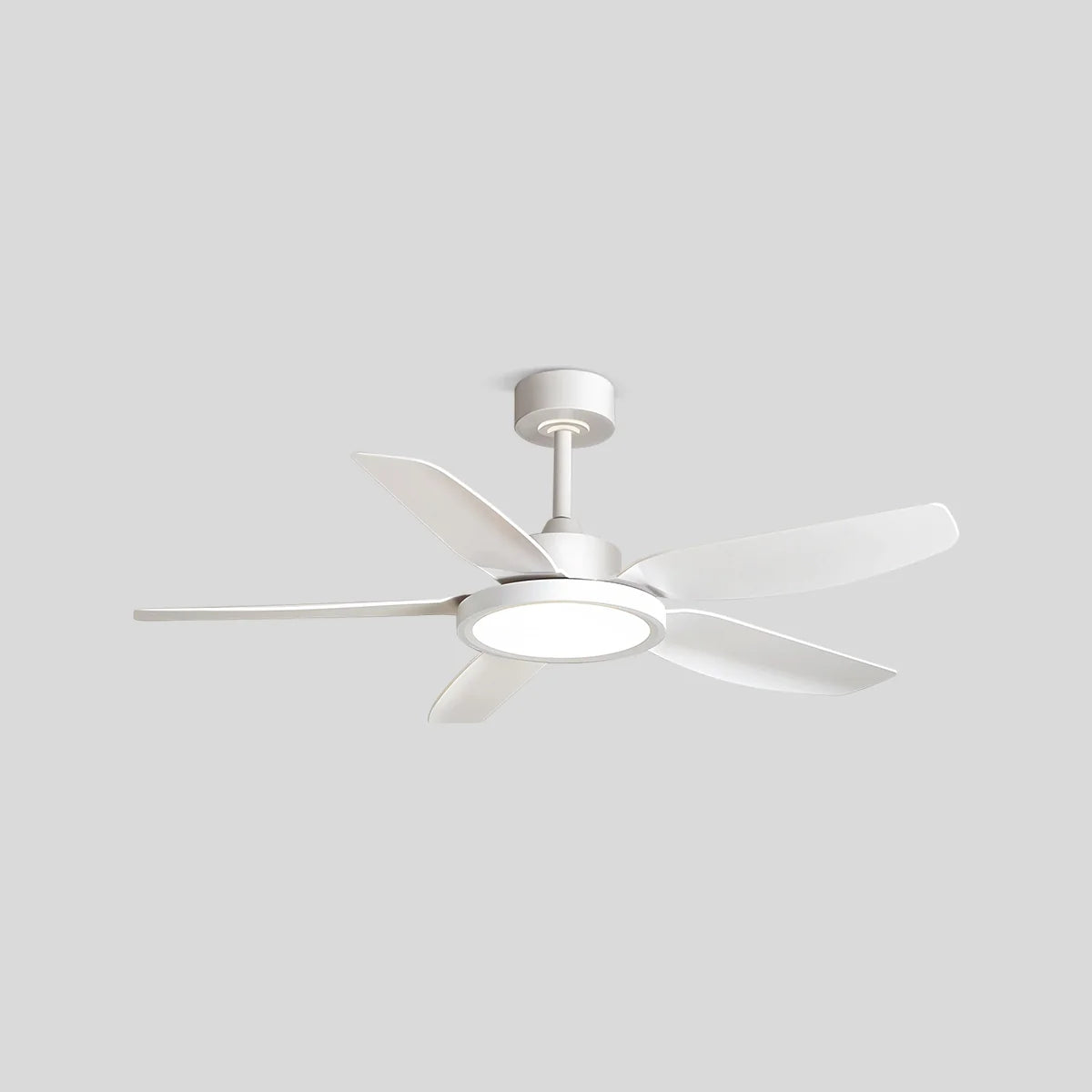 Feyran Modern White Ceiling Fans with Lights and Remote