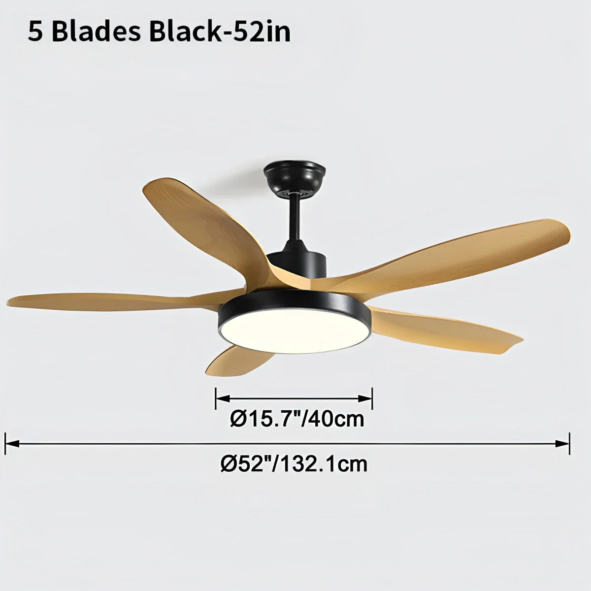 Feyran Scandi Reversible Ceiling Fan with Light