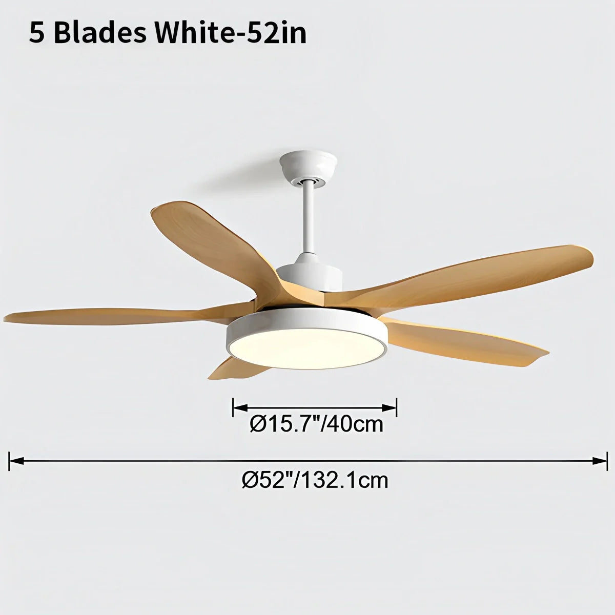 Feyran Scandi Reversible Ceiling Fan with Light