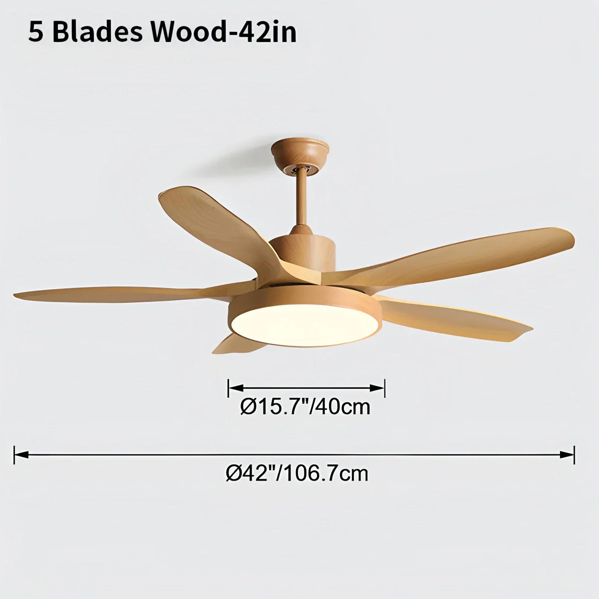 Feyran Scandi Reversible Ceiling Fan with Light