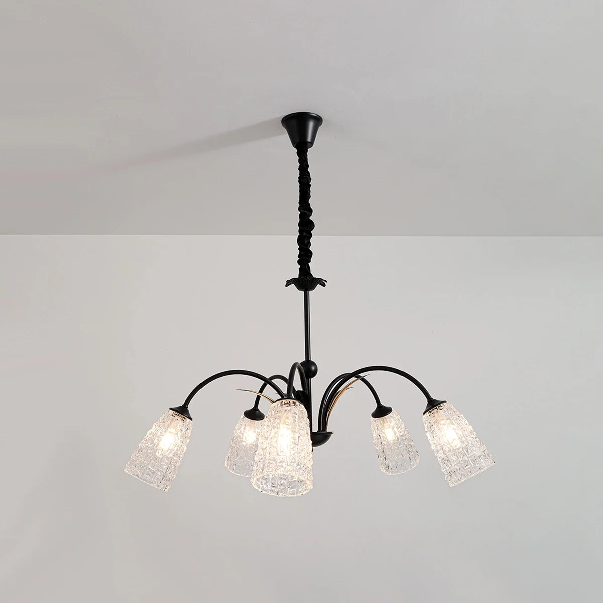 Feyran American Retro Iron Glass Chandelier
