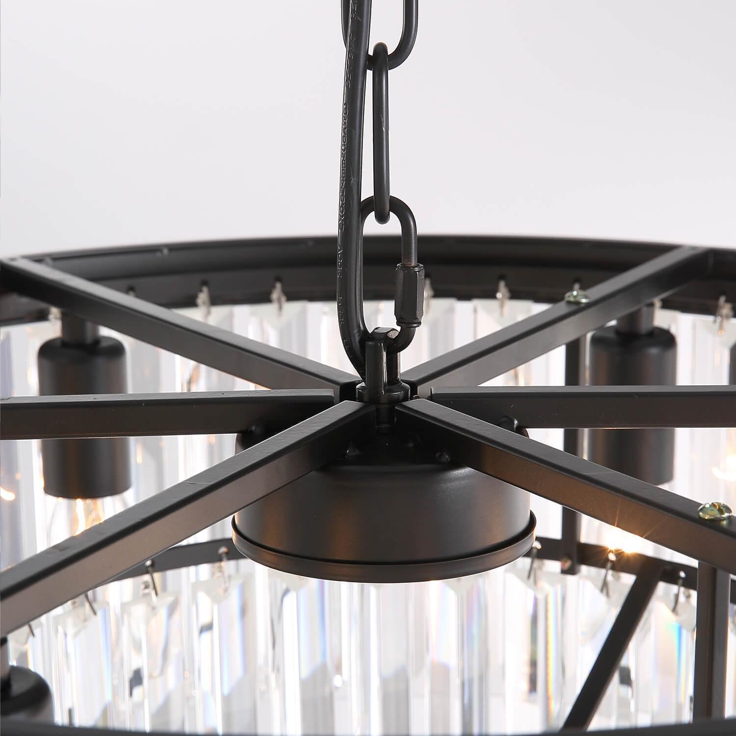 3-Tier Crystal Chandelier Lighting - Details | Feyran