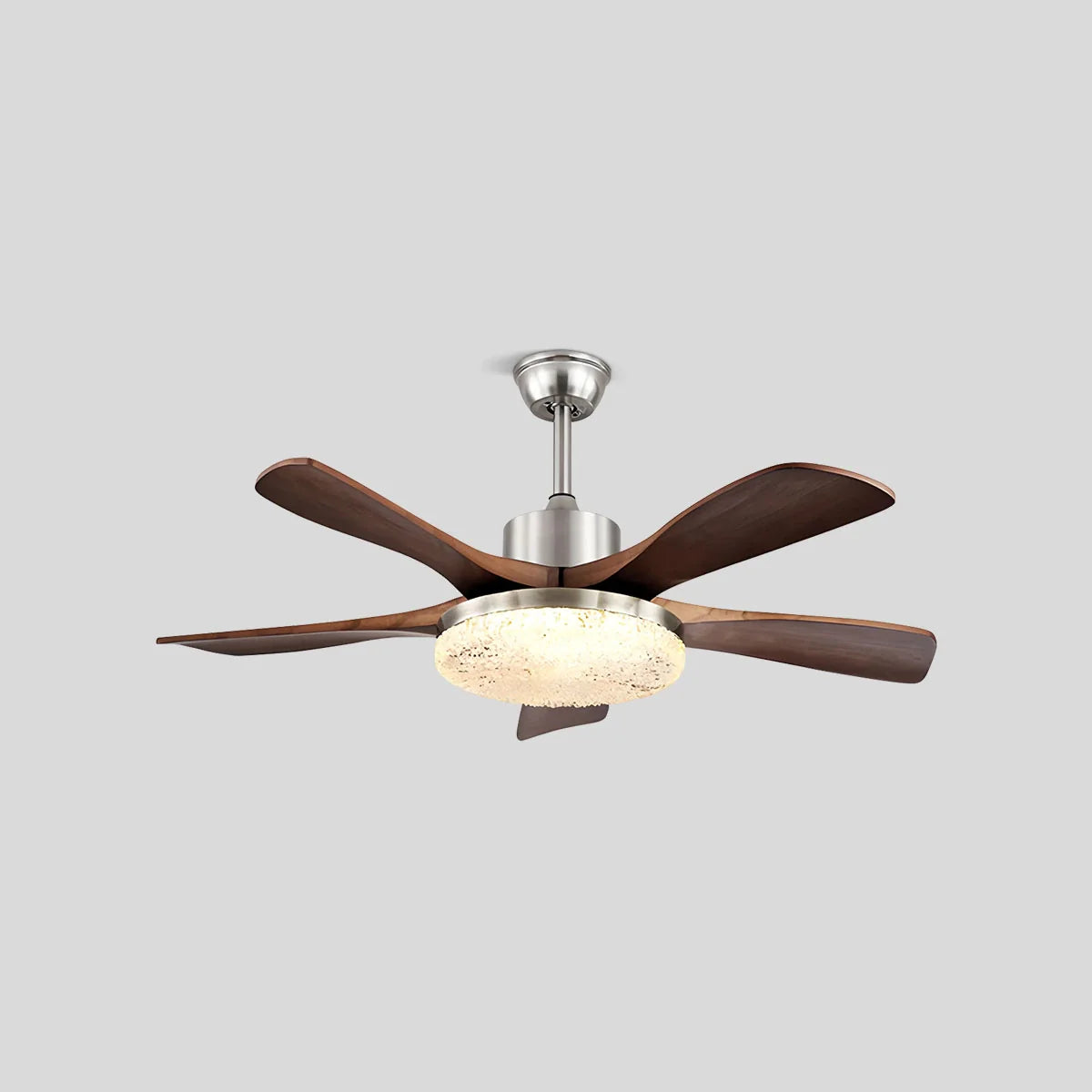 Feyran Vintage Luxury Solid Wood Ceiling Fan Light