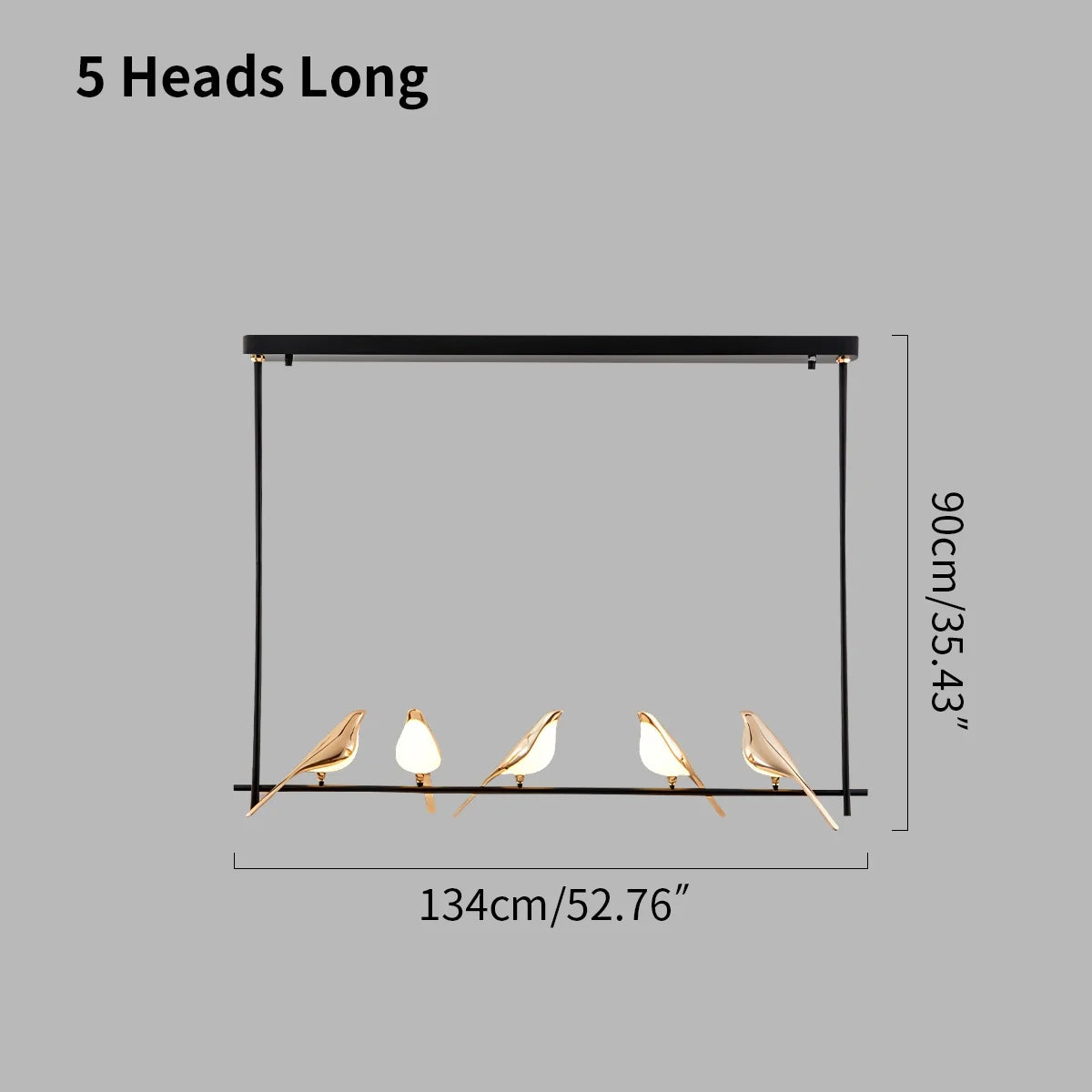 Feyran Modern Gold Birds LED Chandelier