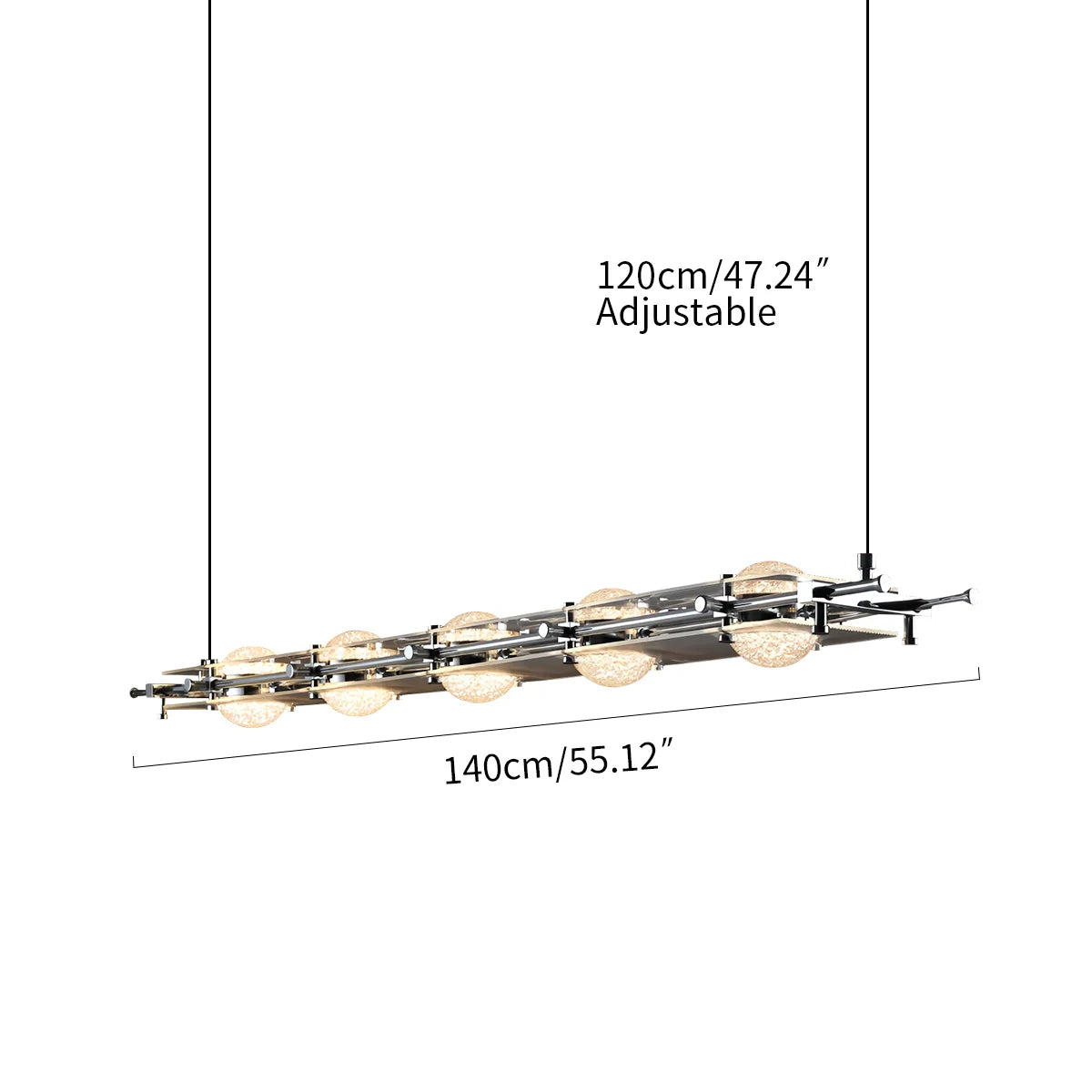 Feyran Italian Light Luxury Long Planetary Pendant Light