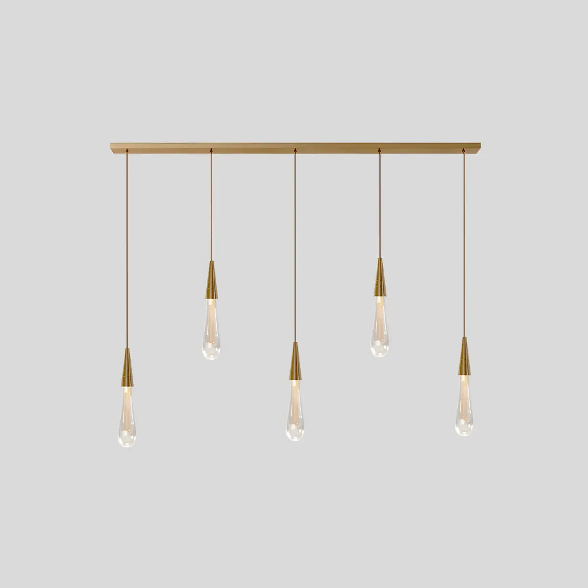 Feyran Drop Crystal Chrome Pendant Light for Bedroom