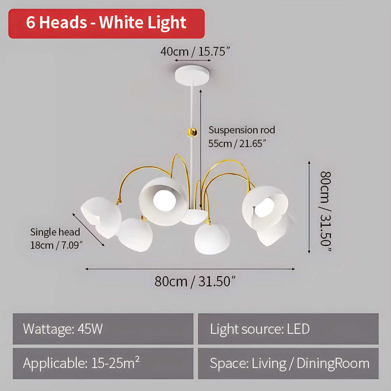 Feyran French Flower Shaped Chandelier