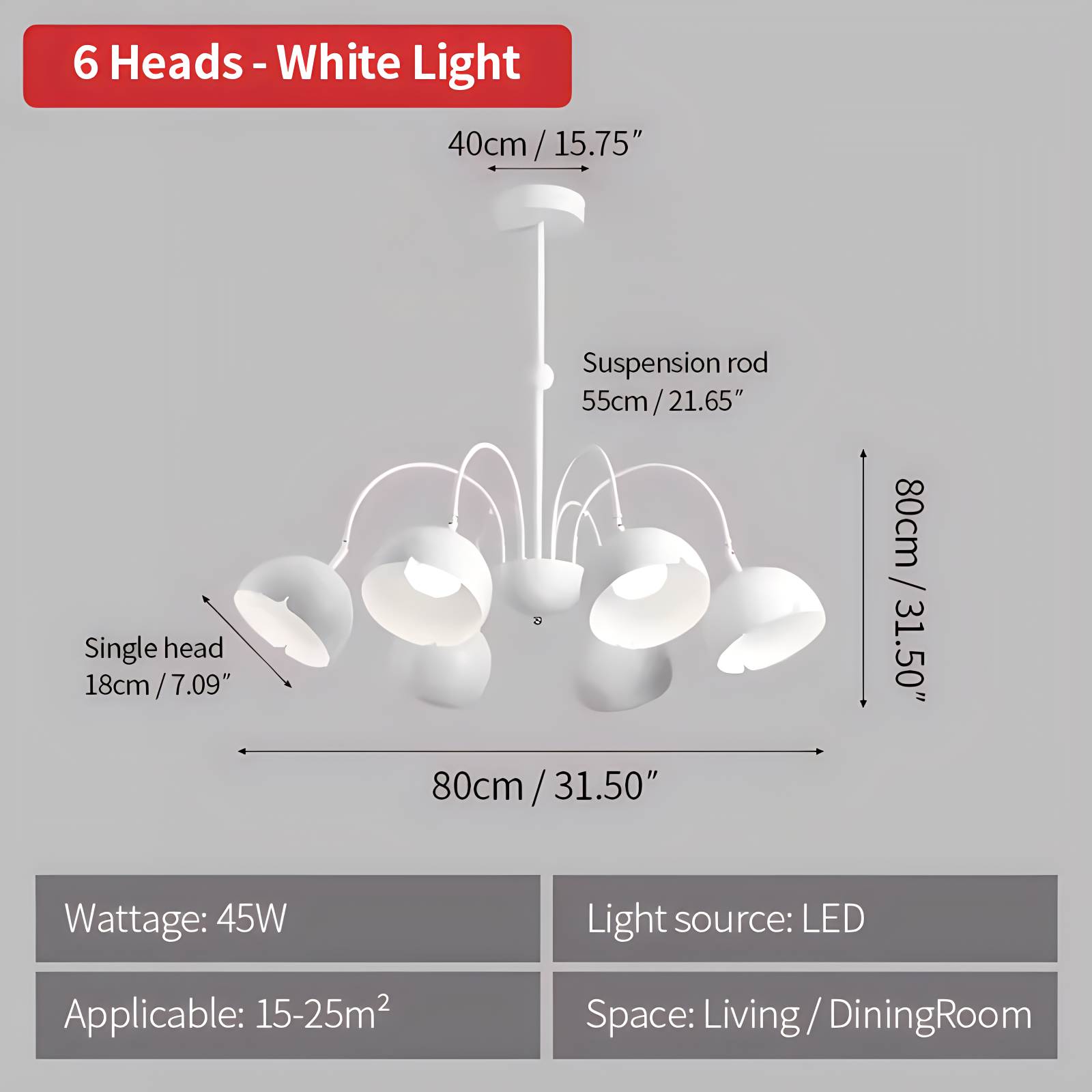 Feyran French Flower Shaped Chandelier