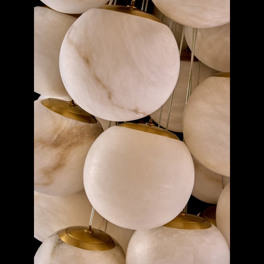 Cluster Alabaster Globe Chandelier - Feyran