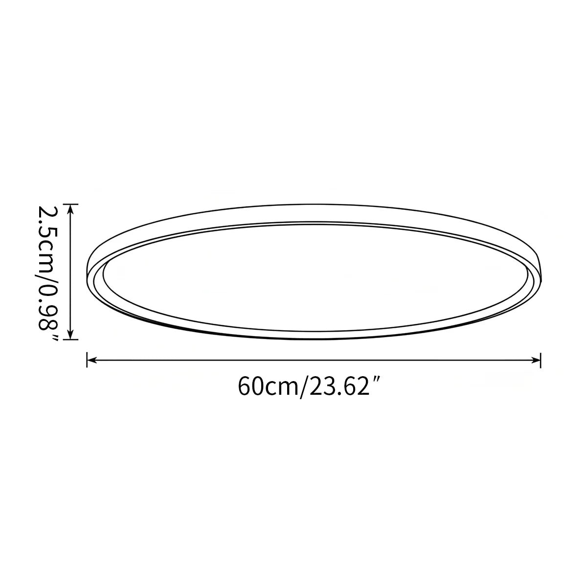 Feyran Flat Round Flush Mount Ceiling Light for Bedroom