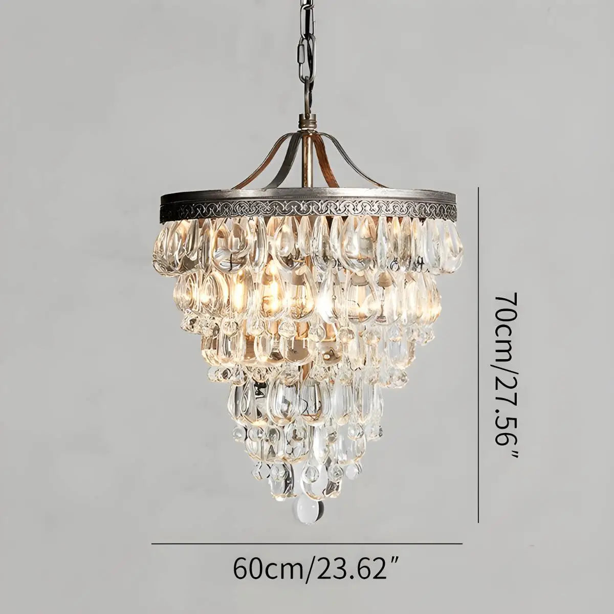 Feyran Vintage Crystal Pendent Light for Living Room