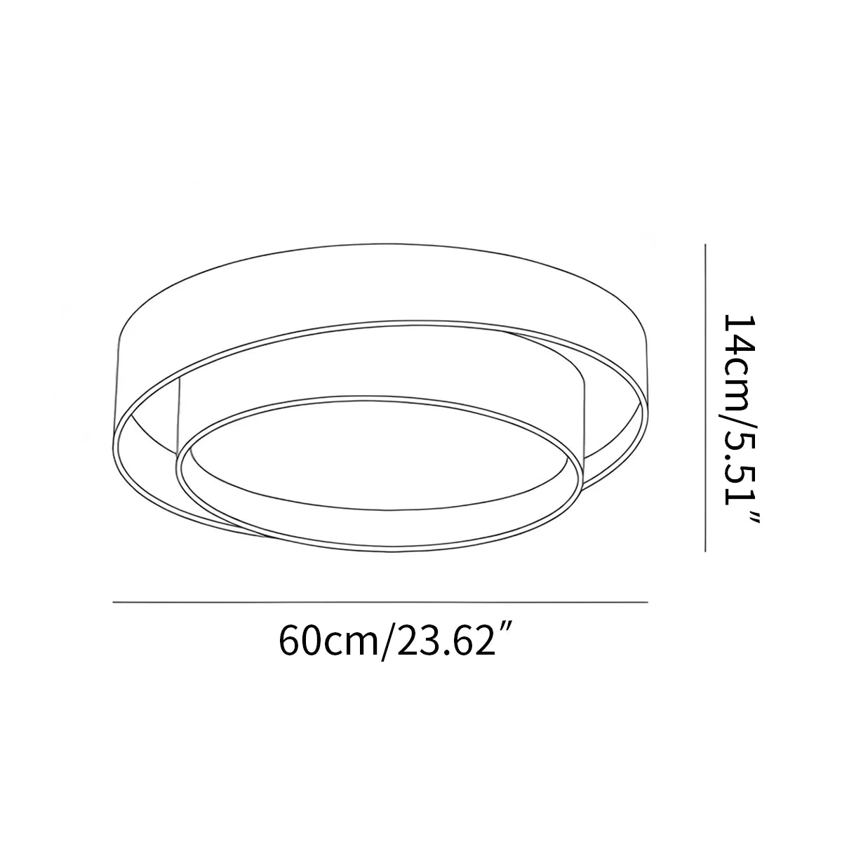 Feyran Melody Circular Ceiling Lamp for Bedroom