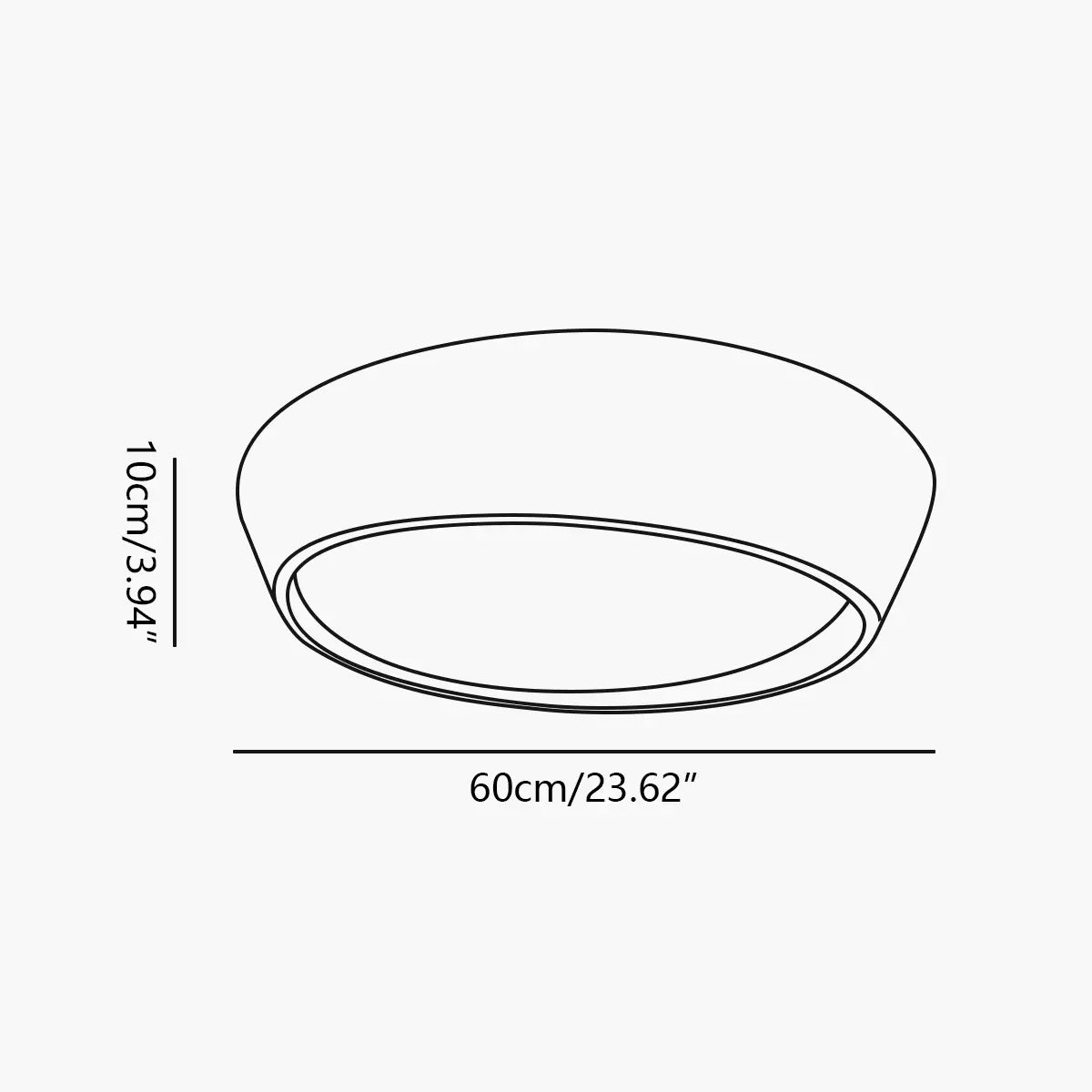 Feyran Modern Round Acrylic Ceiling Light for Bedroom