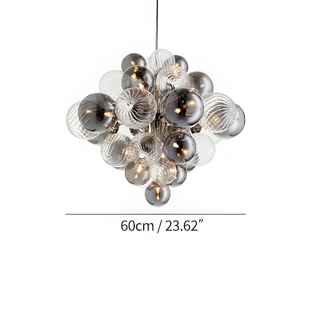 Feyran Nordic Glass Bubble Chandelier