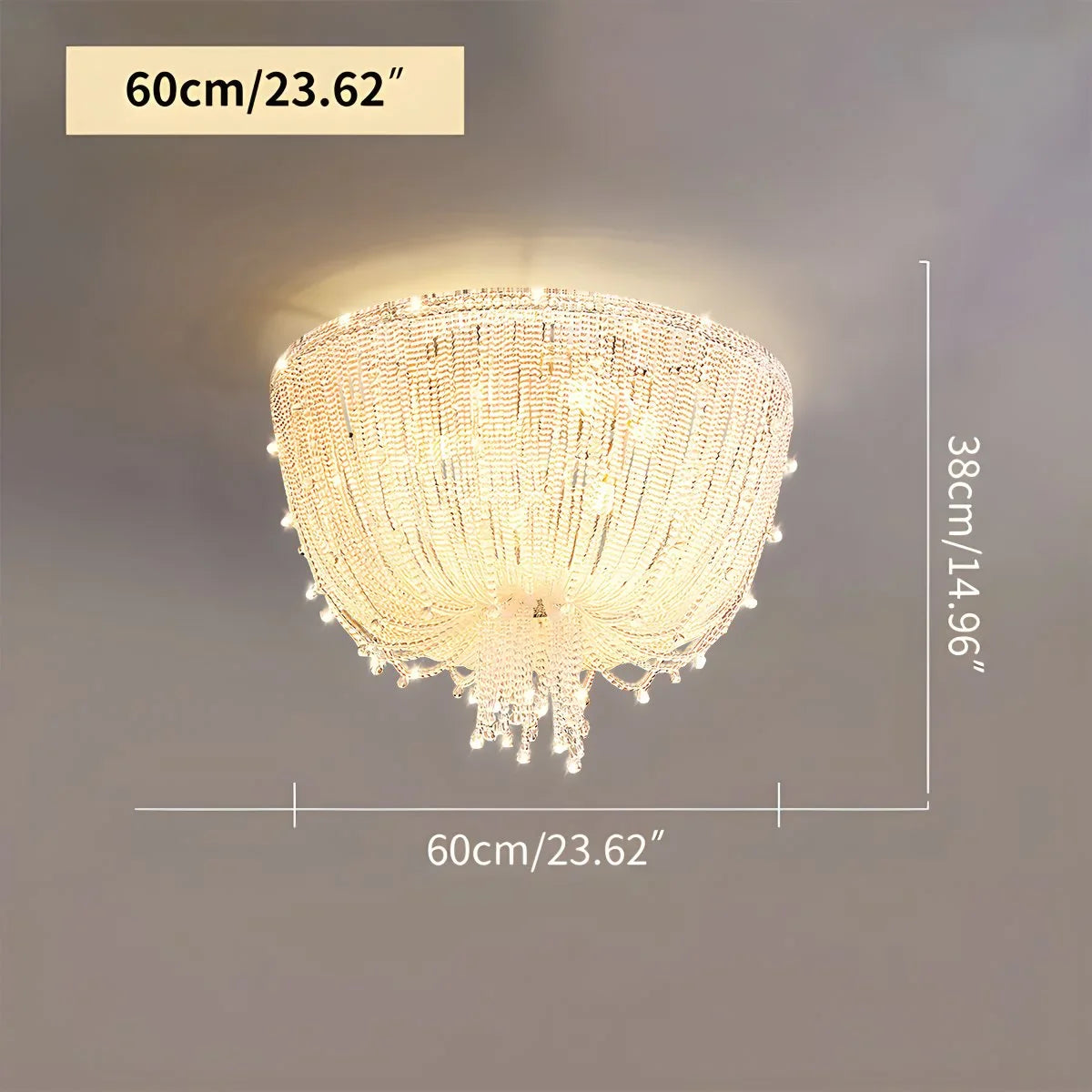 Feyran Creative Crystal Tassel Ceiling Light