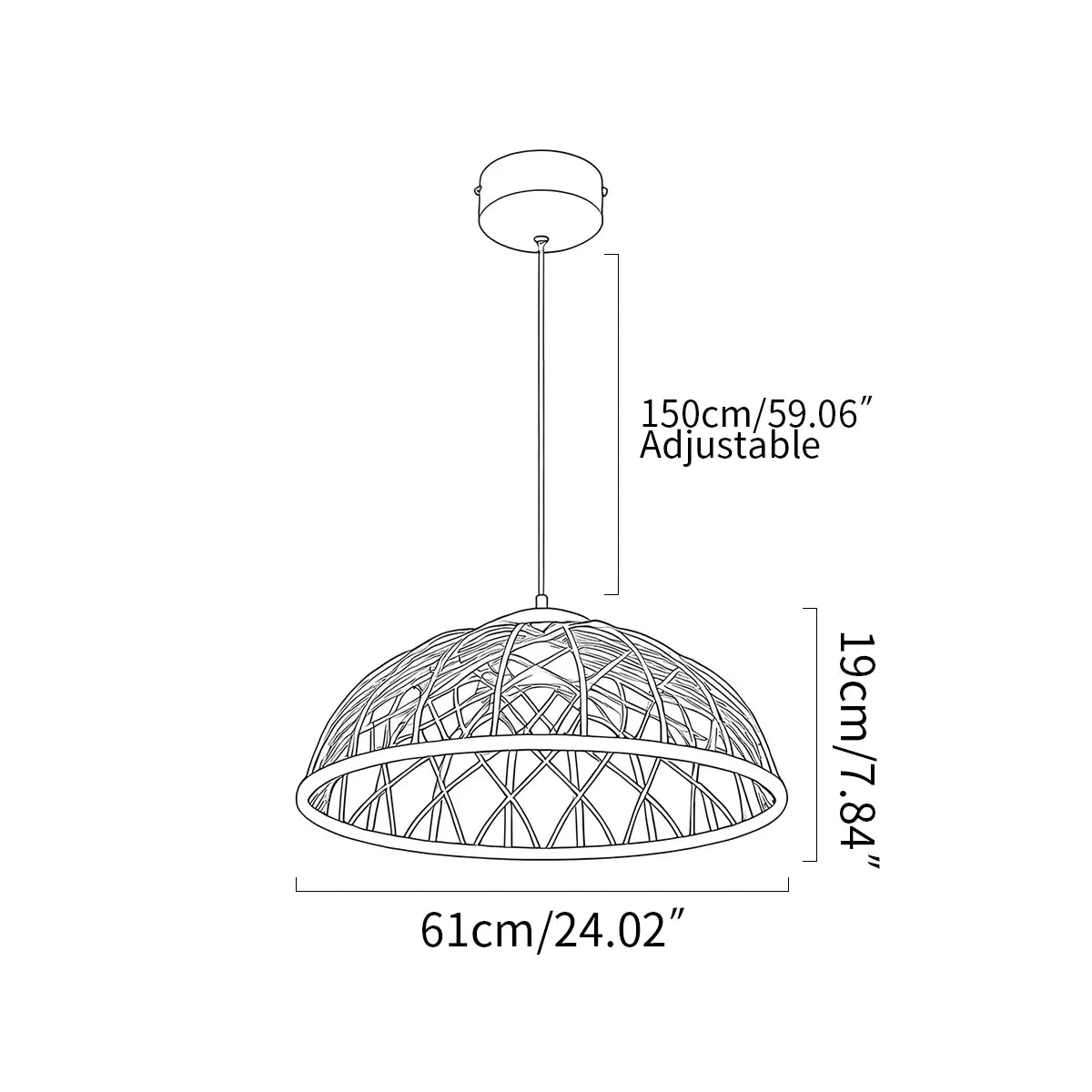 Feyran Modern Woven Mesh Art Pendant Light